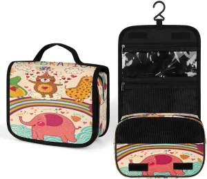 Women Hanging Toiletry Wash bag, Travel Cosmetic Storage Case Organizer