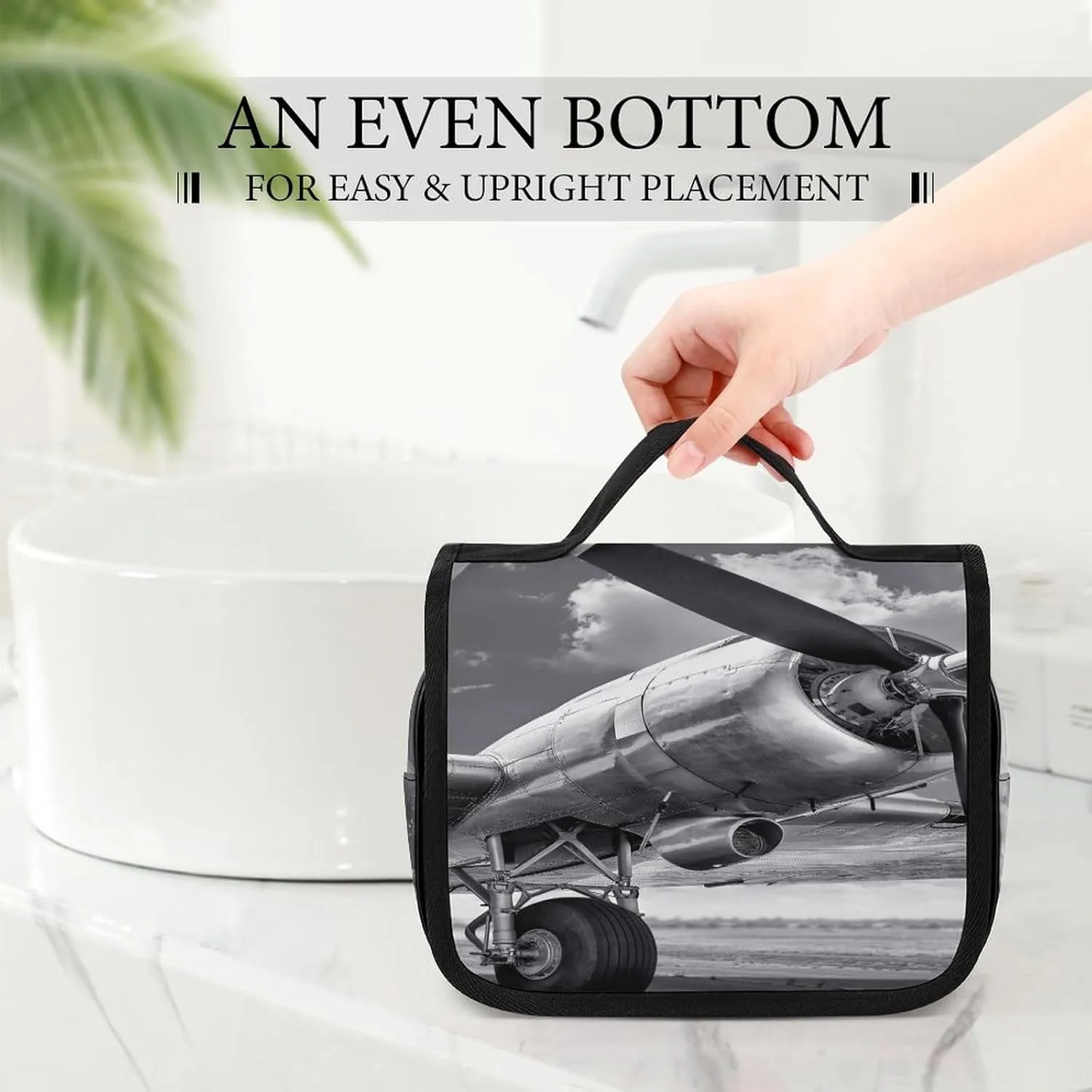 Women Hanging Toiletry Wash bag, Travel Cosmetic Storage Case Organizer
