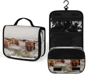 Women Hanging Toiletry Wash bag, Travel Cosmetic Storage Case Organizer