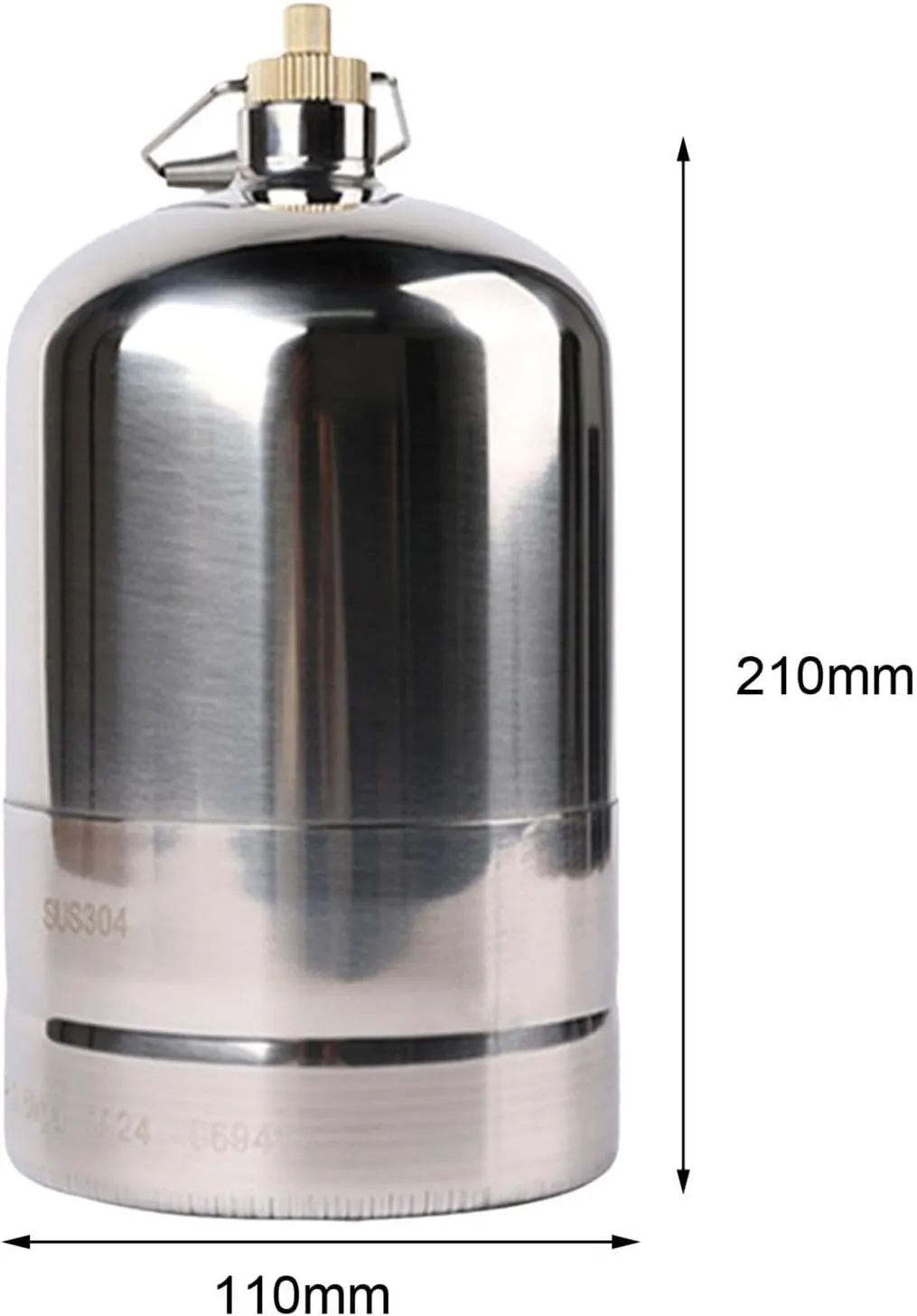 Yiju Refillable Gas Canister for Camping and Outdoor Activities, 1.5L