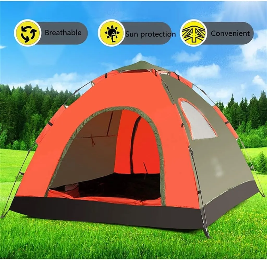 YYDS Tents for Camping Outdoor Camping Tent Automatic Pop Up Tents Waterproof Anti UV Sun Shade 3-4 Person Family Tents Camping Tents (Color : Blue Green)
