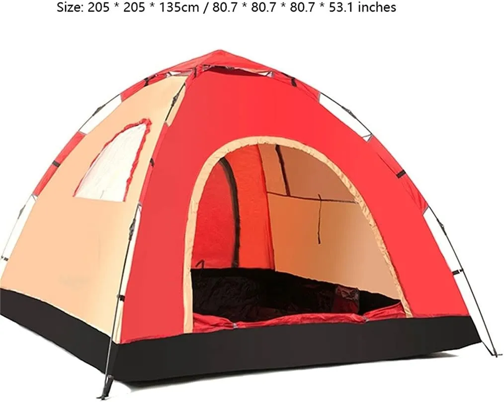 YYDS Tents for Camping Outdoor Camping Tent Automatic Pop Up Tents Waterproof Anti UV Sun Shade 3-4 Person Family Tents Camping Tents (Color : Blue Green)