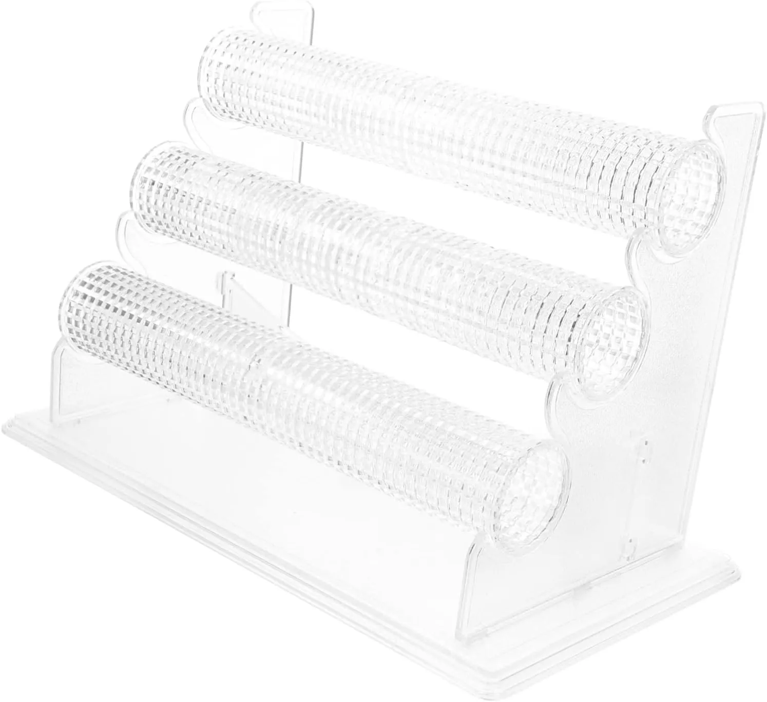 Zerodeko Bracelet Display Stand Organizer Multiple Layered Detachable Bracelet Holder Bracelets Display Hooks Jewelry Rack Stand Display Jewelry Bracelet Display Holders Pvc Transparent