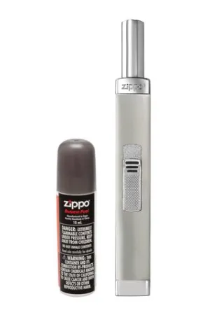 Zippo Chrome Candle Lighter with Butane Canister